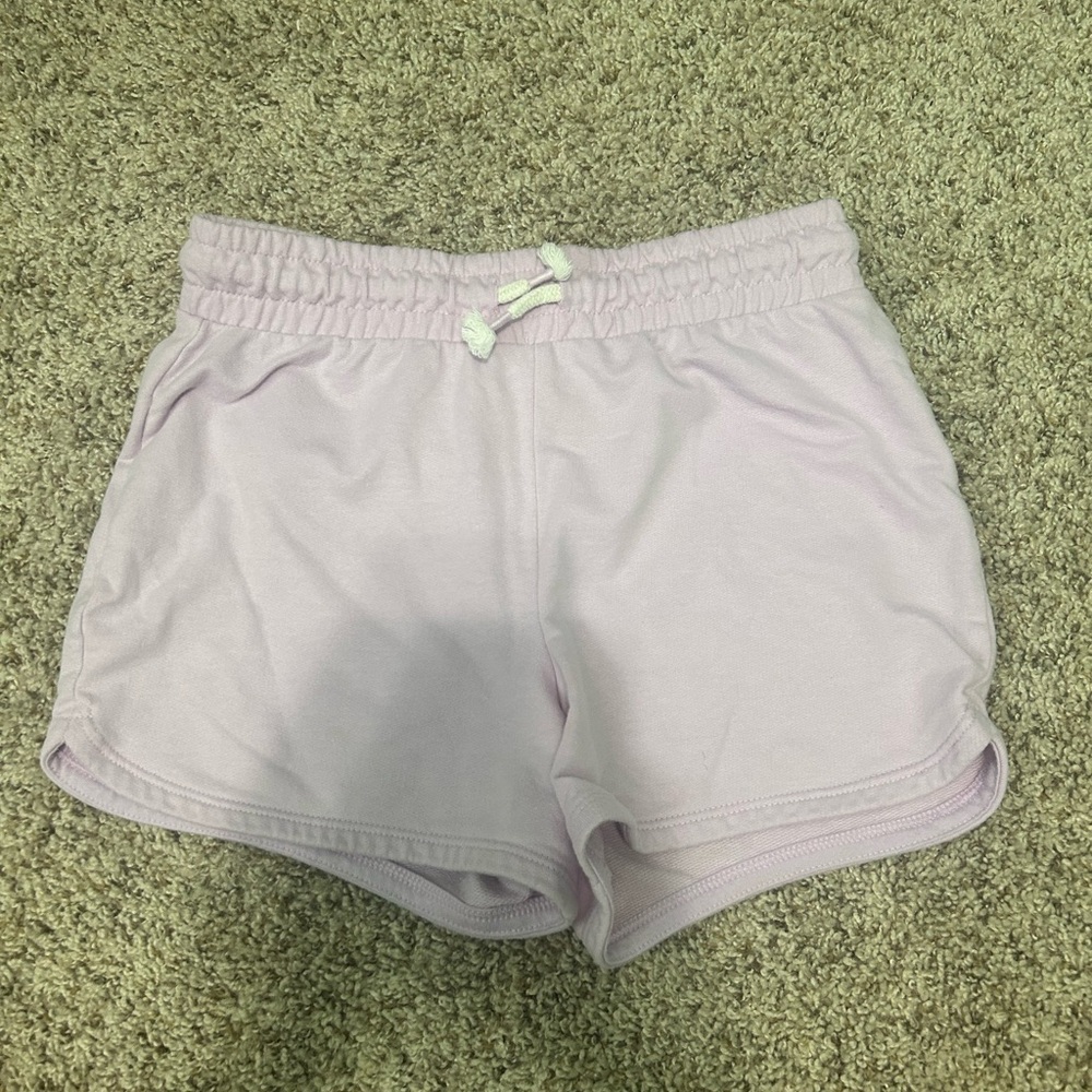 Girls 10-12 Light Purple sweat shorts